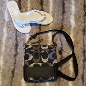 Coach Signature "C" Jacquard Canvas Crossbody